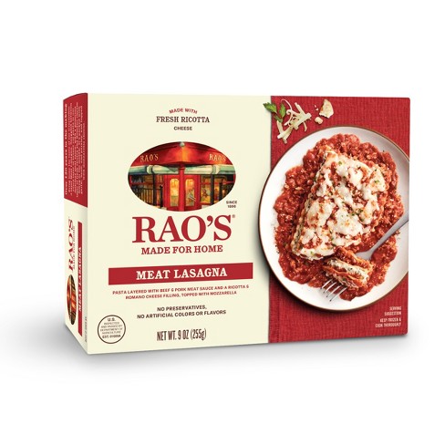Raos Entree Meat Lasagna