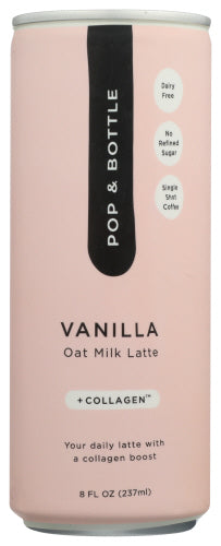 Pop And Bottle Latte Oat Milk Vanilla