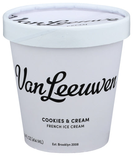 Vanleeuwen Cookies & Cream Ice Cream 14 oz.