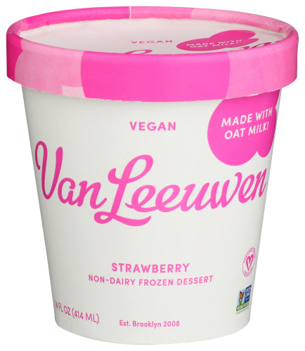 Vanleeuwen Strawberry Oatmilk Ice Cream