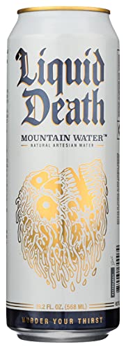 Liquid Death Still Artesian Mountain Water, 500ml