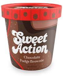 Sweet Action Chocolate Fudge Brownie Ice Cream Pint