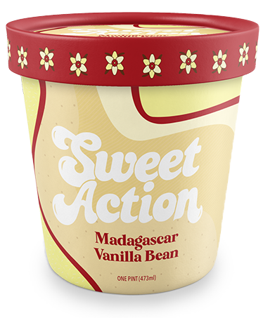 Sweet Action Madagascar Vanilla Bean Ice Cream Pint