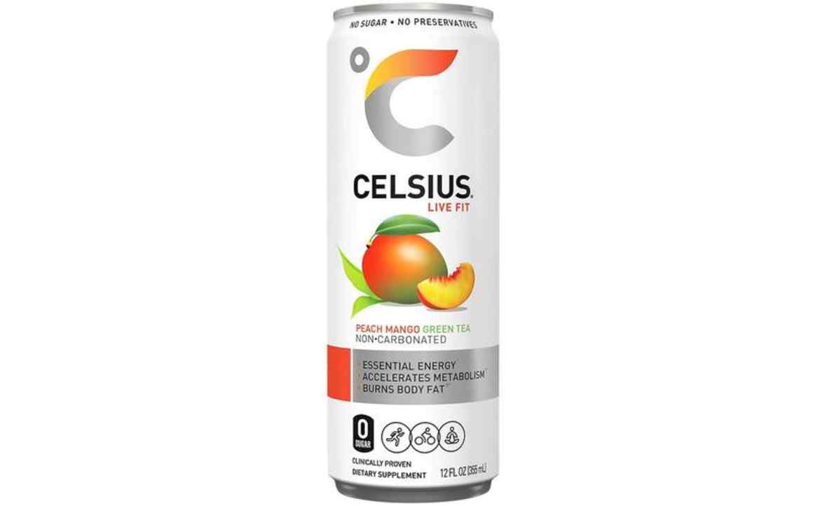 Celsius Enrgy Drink Green Tea Peach Mango